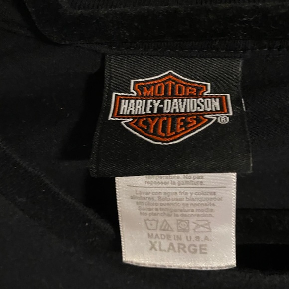 Black reworked Harley top - Picture 4 of 6